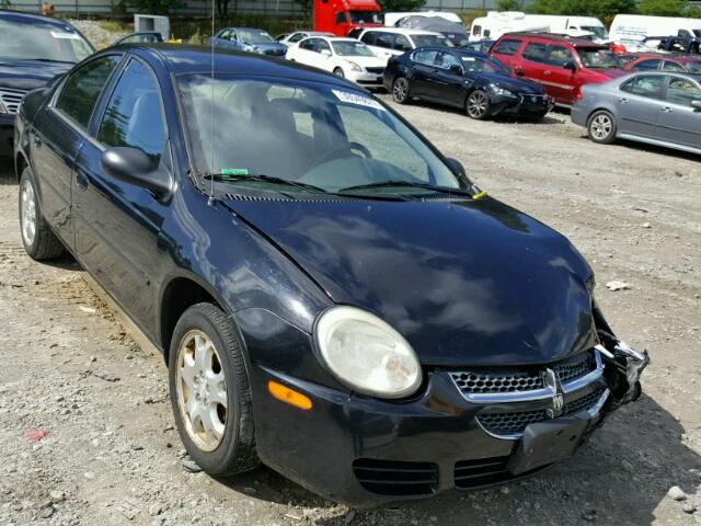 1B3ES56C24D548581 - 2004 DODGE NEON BLACK photo 1