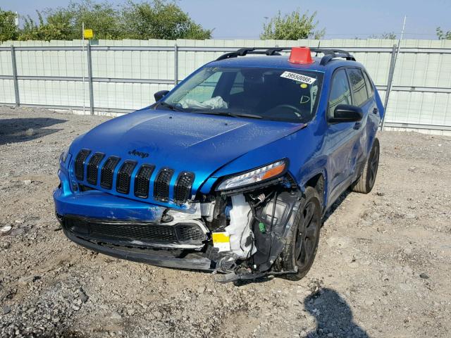 1C4PJMAS5HW608978 - 2017 JEEP CHEROKEE S BLUE photo 2