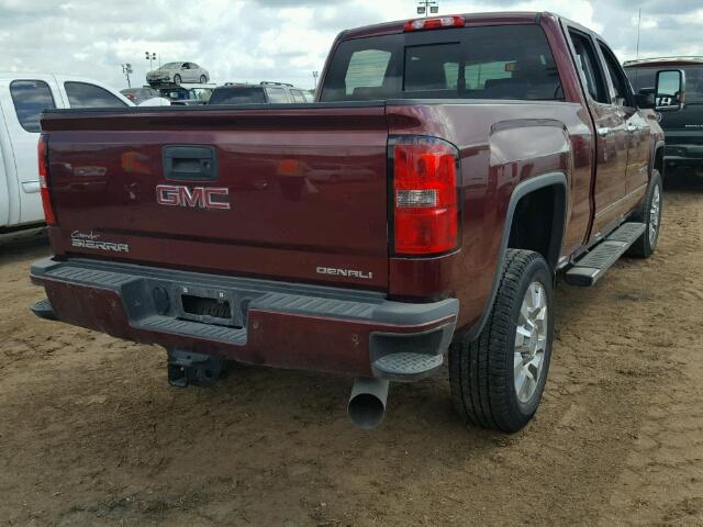 1GT12UEY2HF112893 - 2017 GMC SIERRA MAROON photo 4