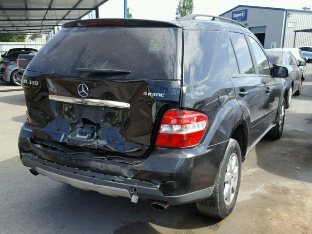 4JGBB86E17A157380 - 2007 MERCEDES-BENZ ML 350 BLACK photo 4