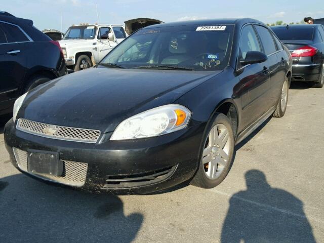 2G1WG5E35C1240460 - 2012 CHEVROLET IMPALA LT BLACK photo 2