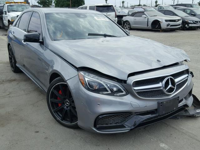 WDDHF7GB8EA881233 - 2014 MERCEDES-BENZ E 63 AMG-S GRAY photo 1