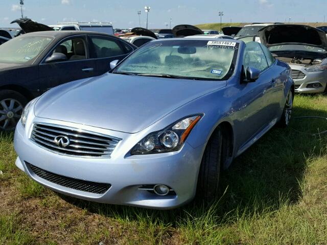 JN1CV6FE6CM201048 - 2012 INFINITI G37 BLUE photo 2