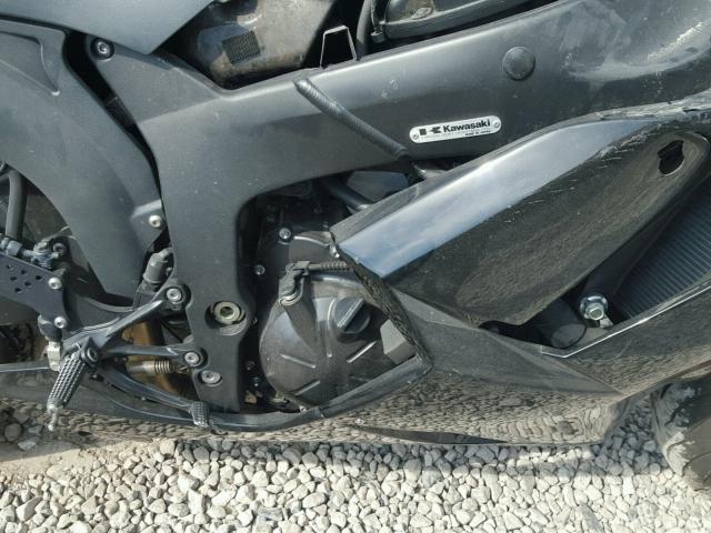 JKAZX4P128A040153 - 2008 KAWASAKI ZX600 P BLACK photo 7