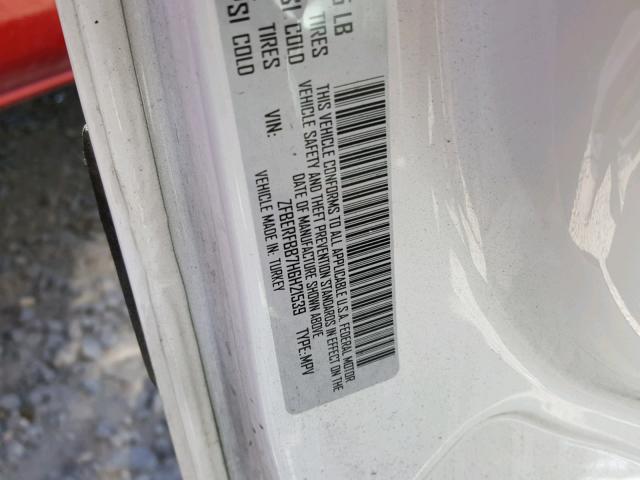 ZFBERFBB7H6H21539 - 2017 RAM PROMASTER 白色 照片 10