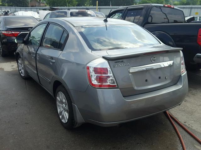 3N1AB6AP9BL726543 - 2011 NISSAN SENTRA 2.0 GRAY photo 3