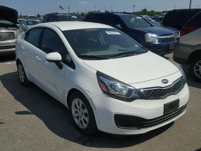 KNADN4A35D6303861 - 2013 KIA RIO WHITE photo 1