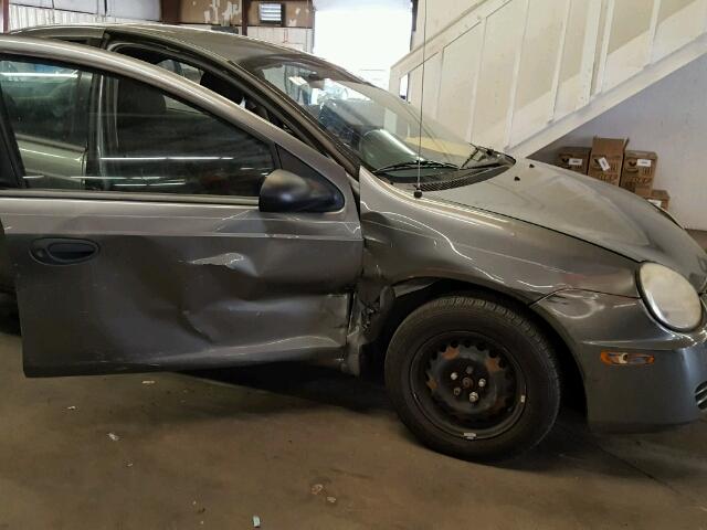 1B3ES26CX5D238369 - 2005 DODGE NEON BASE GRAY photo 9