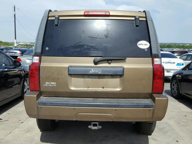 1J8HG48K99C514820 - 2009 JEEP COMMANDER GOLD photo 10