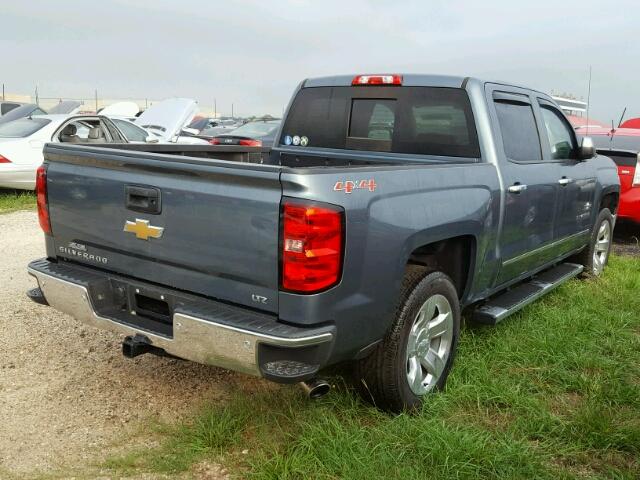 3GCUKSEC0EG225774 - 2014 CHEVROLET SILVERADO BLUE photo 4