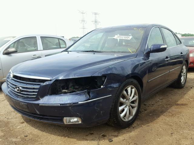 KMHFC46F38A273939 - 2008 HYUNDAI AZERA SE BLUE photo 2