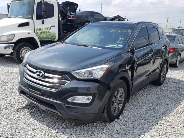 5XYZU3LB4EG157879 - 2014 HYUNDAI SANTA FE S CHARCOAL photo 2