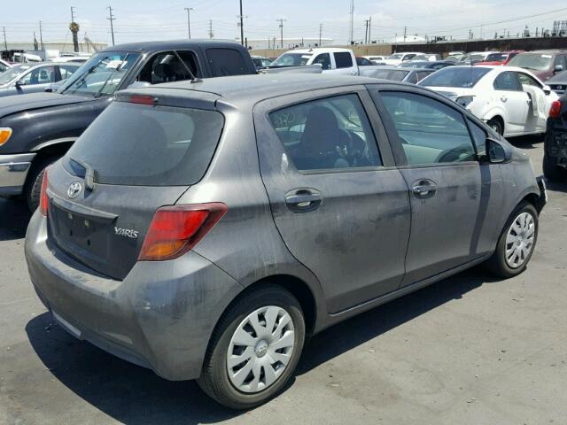 VNKKTUD39GA062858 - 2016 TOYOTA YARIS L GRAY photo 4