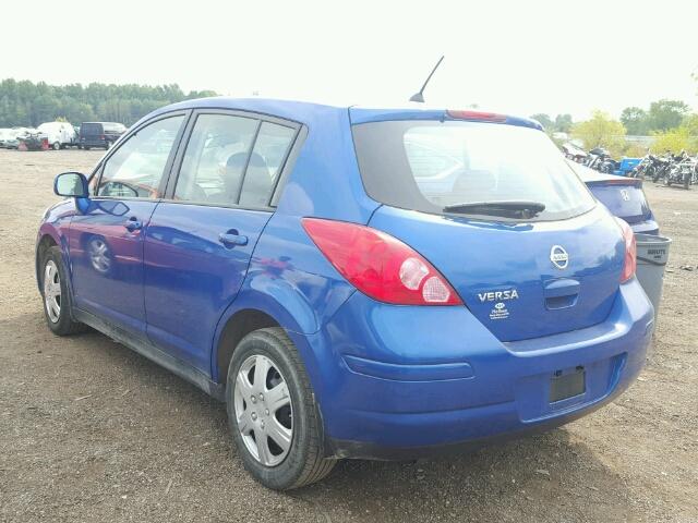 3N1BC13E59L454759 - 2009 NISSAN VERSA S BLUE photo 3