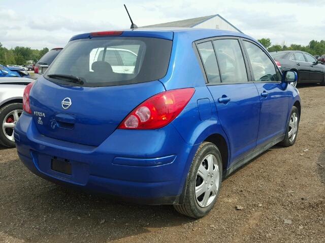 3N1BC13E59L454759 - 2009 NISSAN VERSA S BLUE photo 4