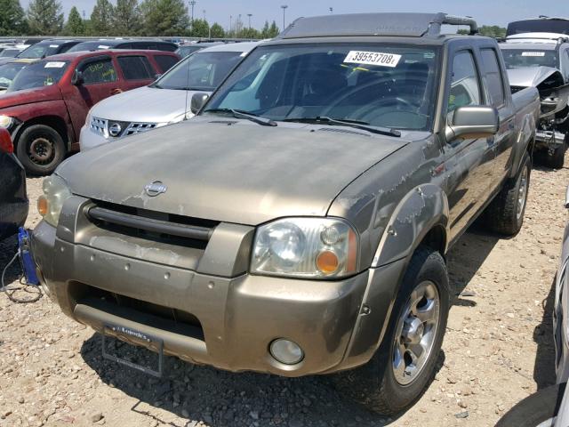 1N6MD27T41C380068 - 2001 NISSAN FRONTIER C GREEN photo 2