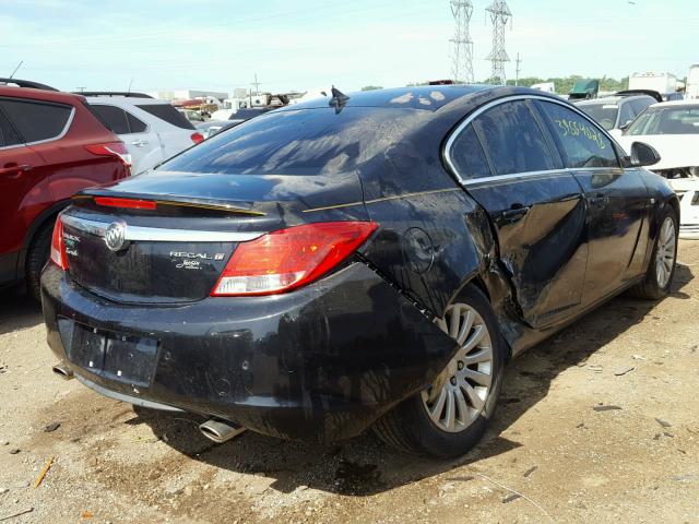 W04GW5EV0B1116899 - 2011 BUICK REGAL CXL BLACK photo 4