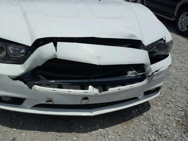 2C3CDXDT3EH114788 - 2014 DODGE CHARGER R/ WHITE photo 9