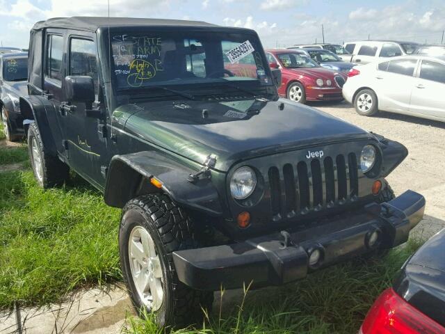 1J4BA3H10BL591401 - 2011 JEEP WRANGLER U GREEN photo 1