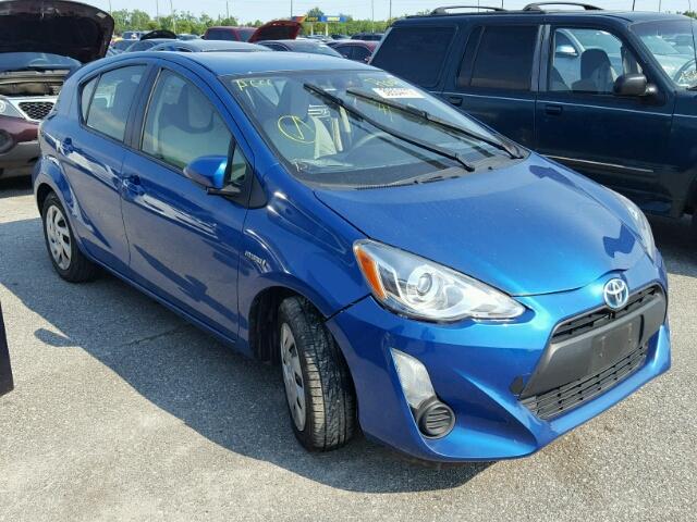 JTDKDTB37F1578444 - 2015 TOYOTA PRIUS C BLUE photo 1