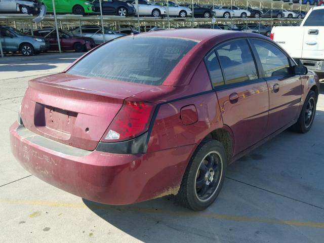 1G8AJ55F77Z107574 - 2007 SATURN ION LEVEL RED photo 4