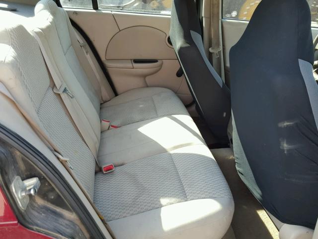 1G8AJ55F77Z107574 - 2007 SATURN ION LEVEL RED photo 6