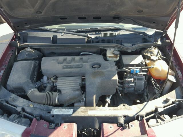 1G8AJ55F77Z107574 - 2007 SATURN ION LEVEL RED photo 7