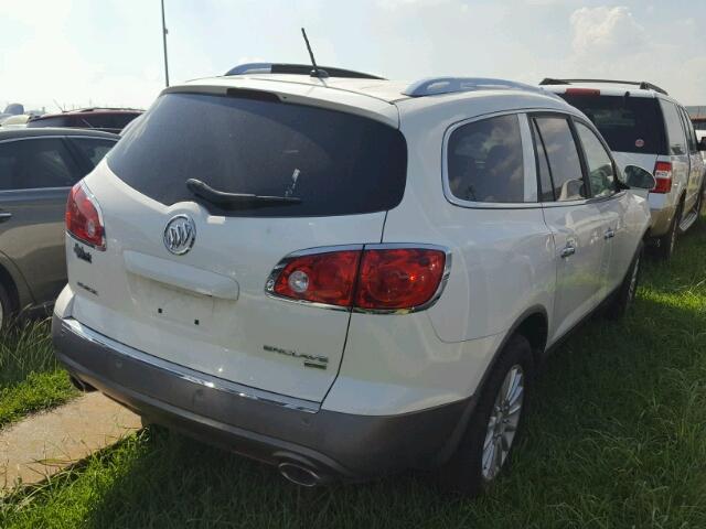 5GALRBED6AJ114964 - 2010 BUICK ENCLAVE CX WHITE photo 4