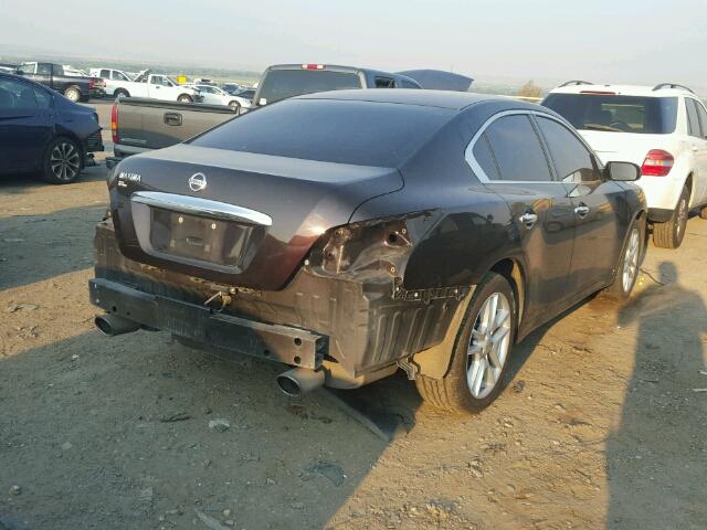 1N4AA5AP9EC494798 - 2014 NISSAN MAXIMA S BROWN photo 4