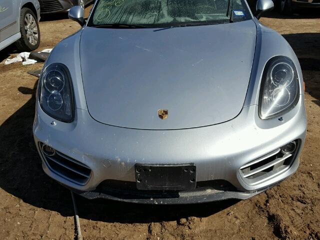 WP0AA2A88EK172239 - 2014 PORSCHE CAYMAN SILVER photo 7