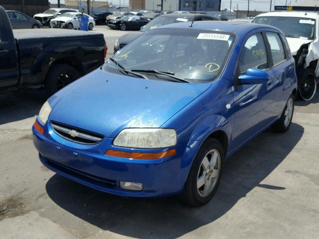 KL1TG66676B522362 - 2006 CHEVROLET AVEO LT BLUE photo 2