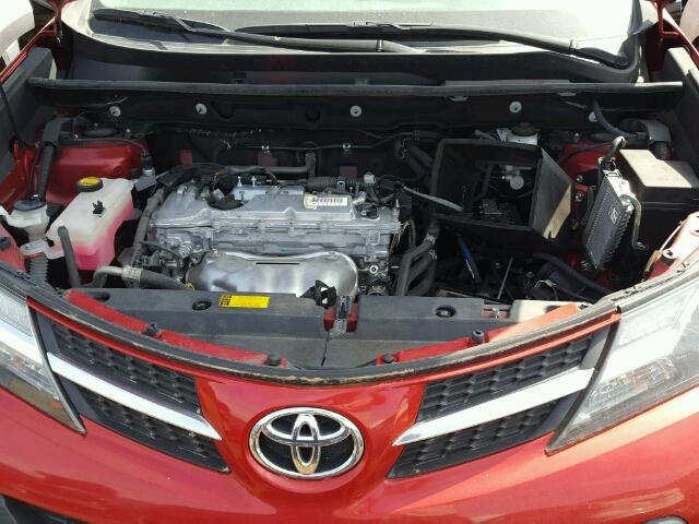 2T3WFREV1FW212508 - 2015 TOYOTA RAV4 XLE RED photo 7