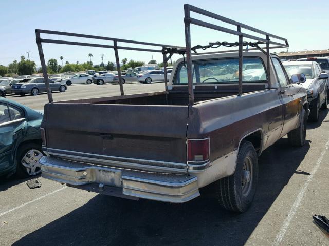 1GCGC24M5DJ157585 - 1983 CHEVROLET C20 BROWN photo 4