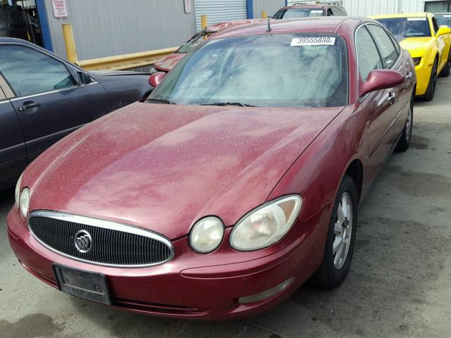 2G4WC562851225829 - 2005 BUICK LACROSSE C BURGUNDY photo 2