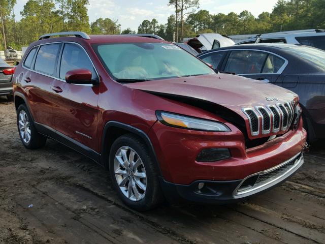 1C4PJLDS0FW696065 - 2015 JEEP CHEROKEE L RED photo 1