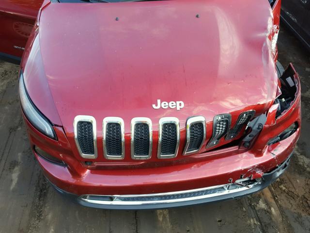 1C4PJLDS0FW696065 - 2015 JEEP CHEROKEE L RED photo 7