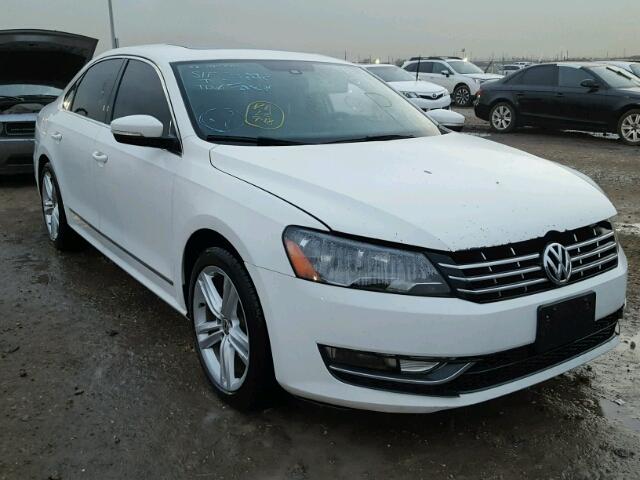 1VWCN7A35EC115485 - 2014 VOLKSWAGEN PASSAT WHITE photo 1