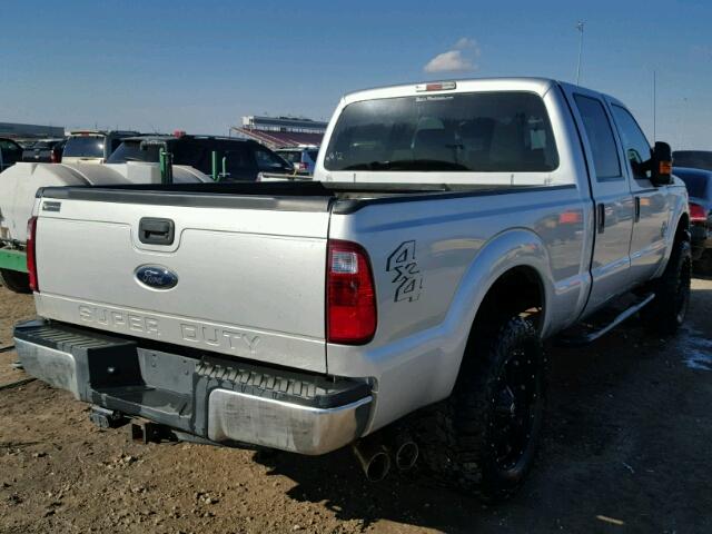 1FT7W2BT5FEB36121 - 2015 FORD F250 SUPER SILVER photo 4