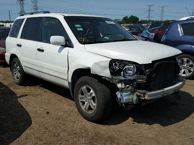 2HKYF18634H594530 - 2004 HONDA PILOT EXL WHITE photo 1