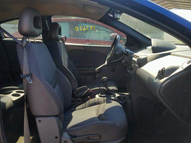 1G8AM12F93Z200143 - 2003 SATURN ION LEVEL BLUE photo 5