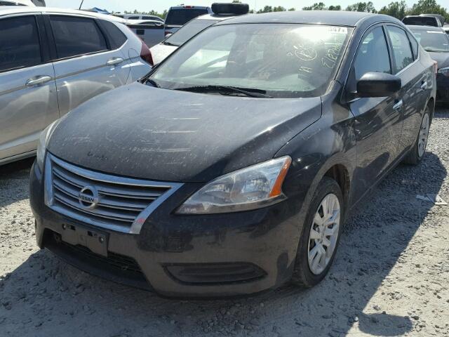 3N1AB7AP9DL792079 - 2013 NISSAN SENTRA BLACK photo 2