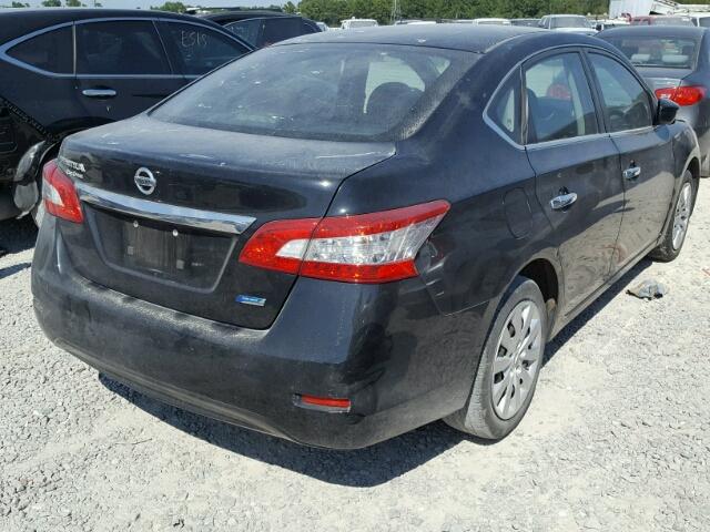 3N1AB7AP9DL792079 - 2013 NISSAN SENTRA BLACK photo 4