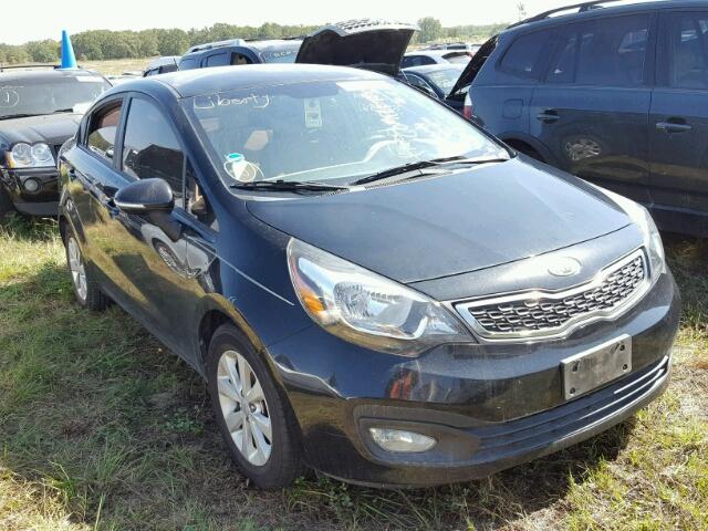 KNADN4A39C6075619 - 2012 KIA RIO BLACK photo 1