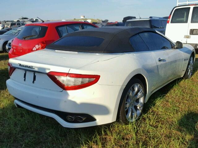 ZAM45MMA3E0117264 - 2014 MASERATI GRANTURISM WHITE photo 4