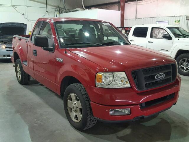 1FTRF02W45KB88542 - 2005 FORD F150 RED photo 1