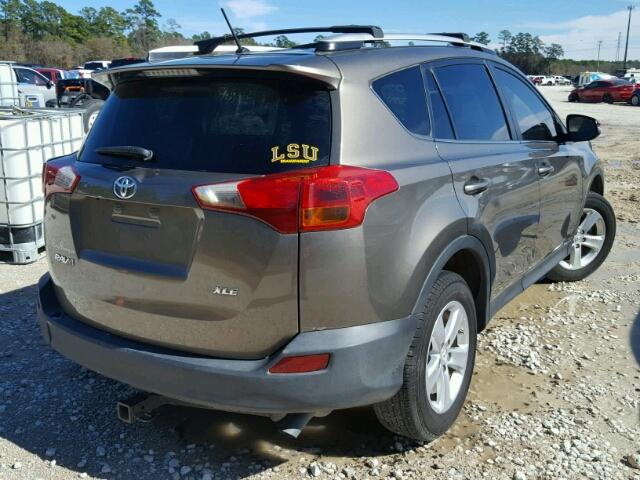 JTMWFREV2D5002374 - 2013 TOYOTA RAV4 BROWN photo 4