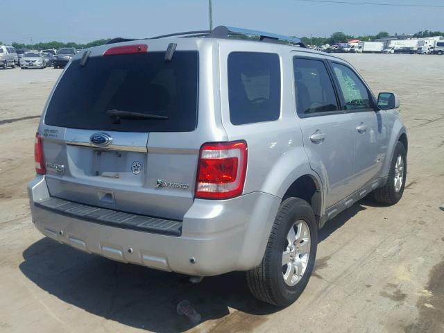 1FMCU49339KB25514 - 2009 FORD ESCAPE HYB SILVER photo 4