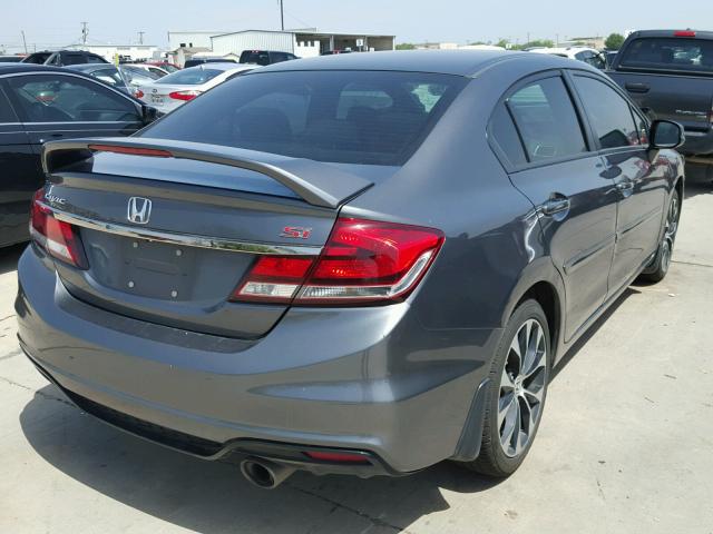 2HGFB6E51DH701614 - 2013 HONDA CIVIC SI GRAY photo 4