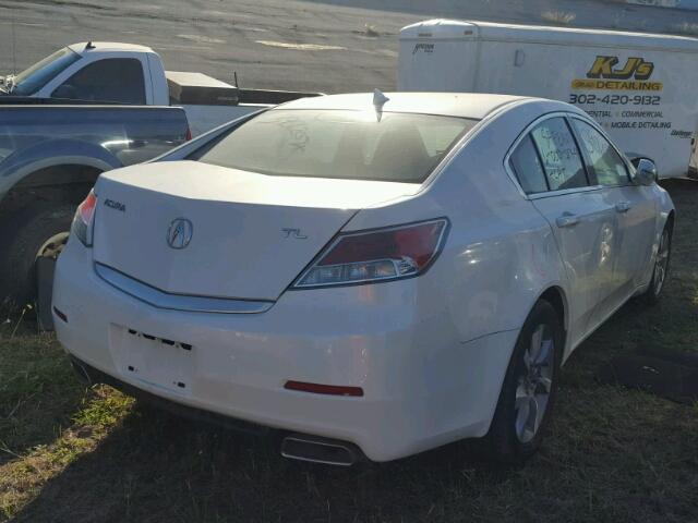 19UUA8F29CA021984 - 2012 ACURA TL WHITE photo 4