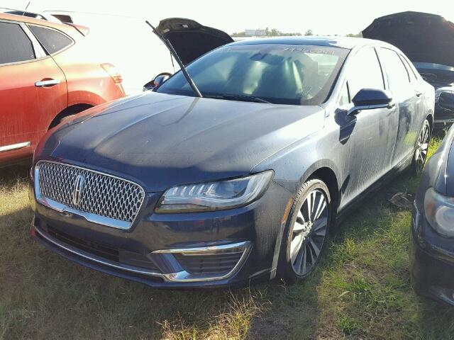 3LN6L5F90HR626692 - 2017 LINCOLN MKZ BLUE photo 2